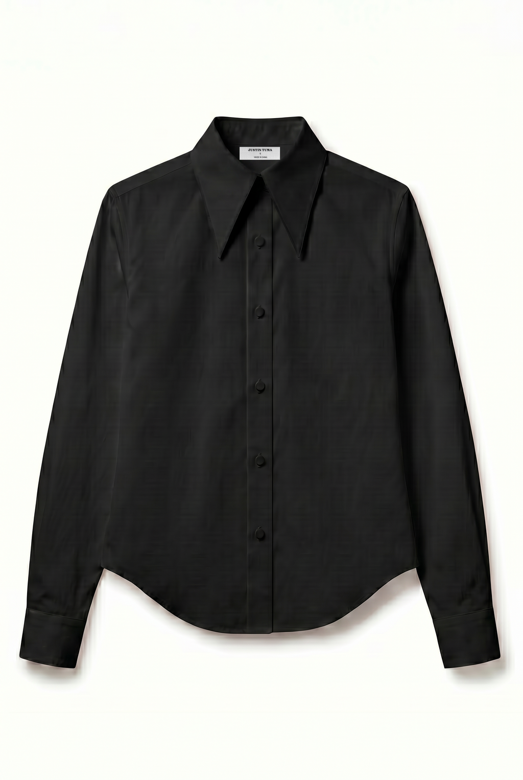 Spearpoint Collar Shirt - Black