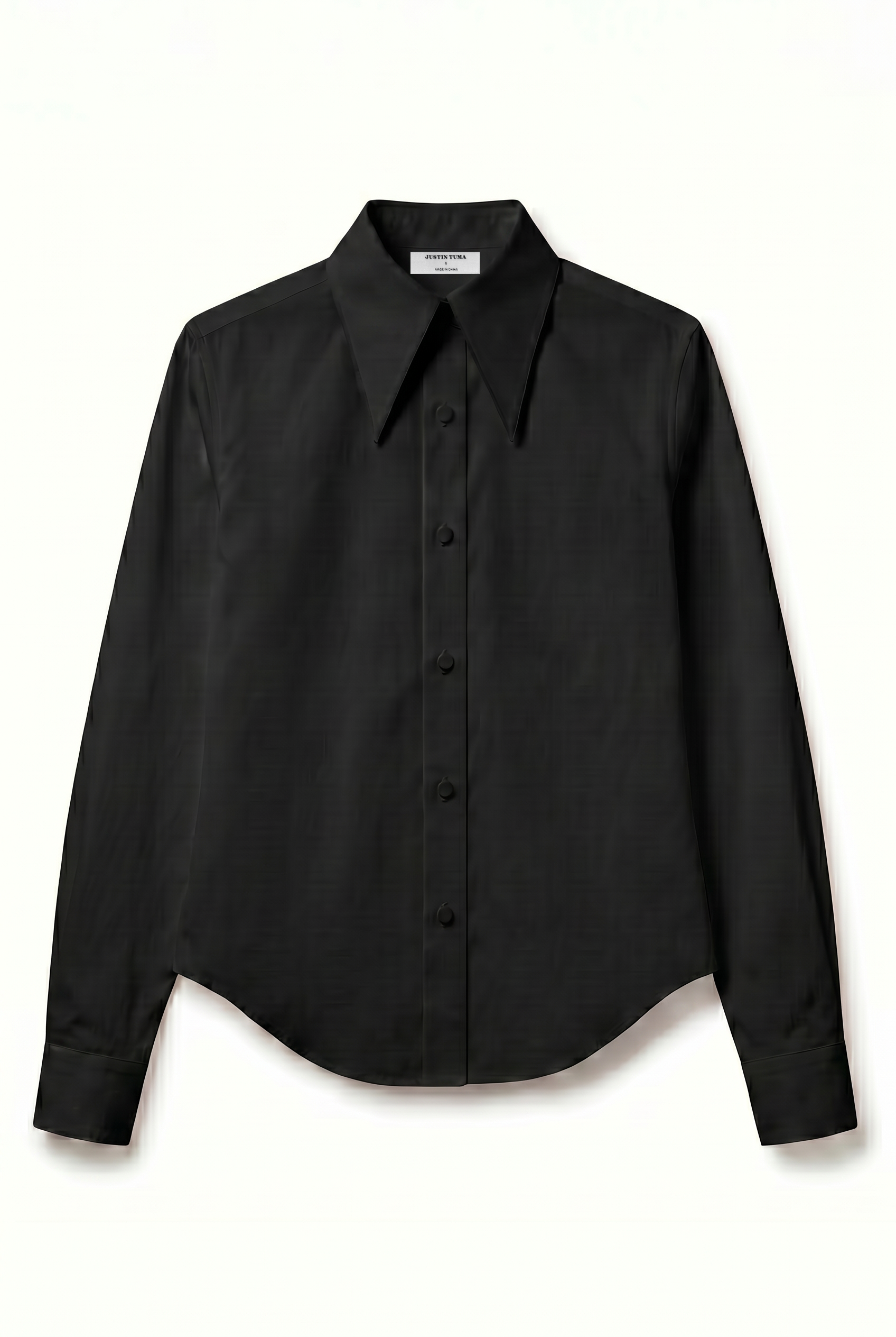 Spearpoint Collar Shirt - Black