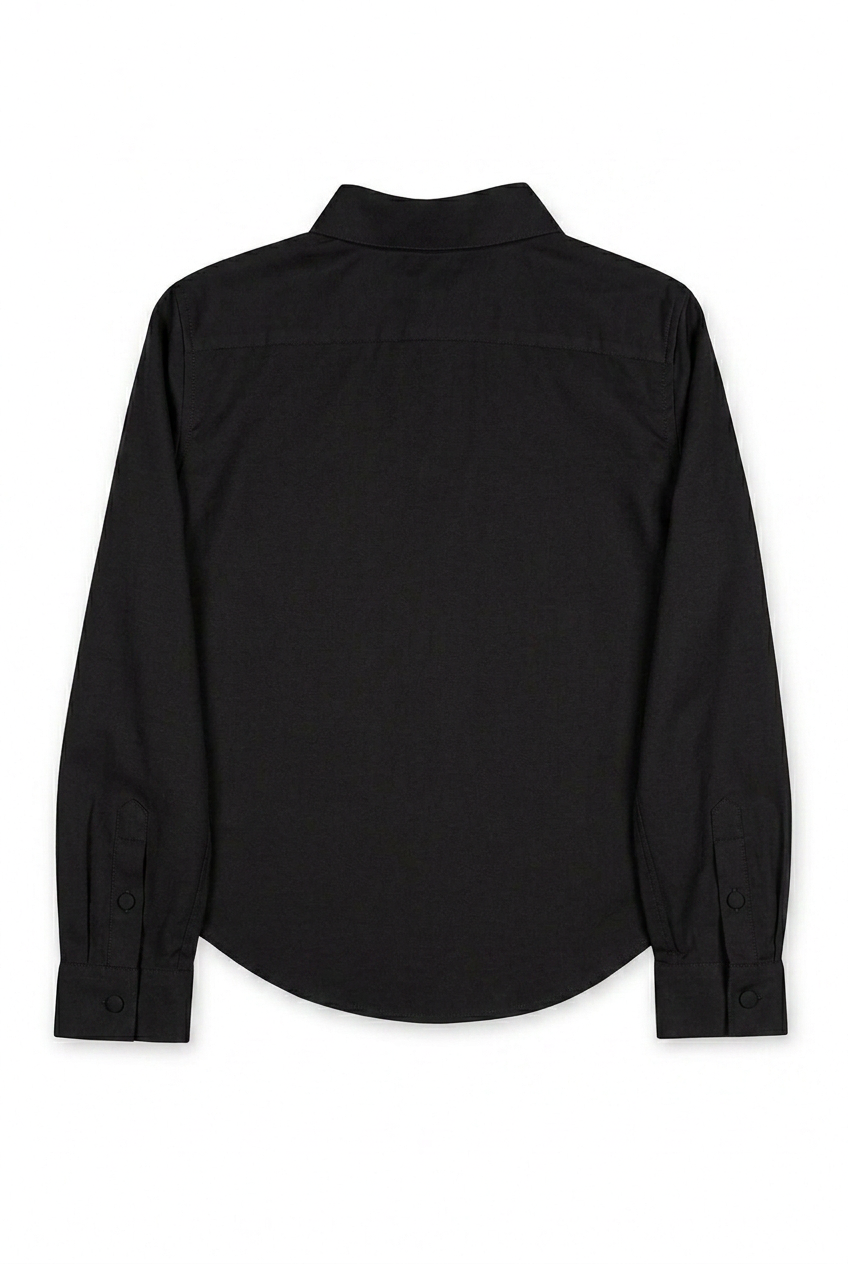 Spearpoint Collar Shirt - Black