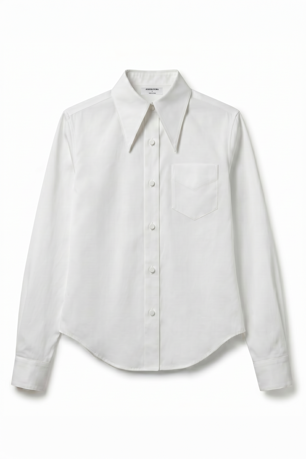 Spearpoint Collar Shirt - White